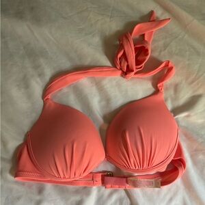 Victoria’s Secret Padded Push Up Peach Bathing Suit Swimsuit Top